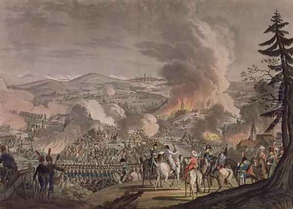 The Battle of Austerlitz, December 2nd 1805 Oil Painting by J-L Ragendas