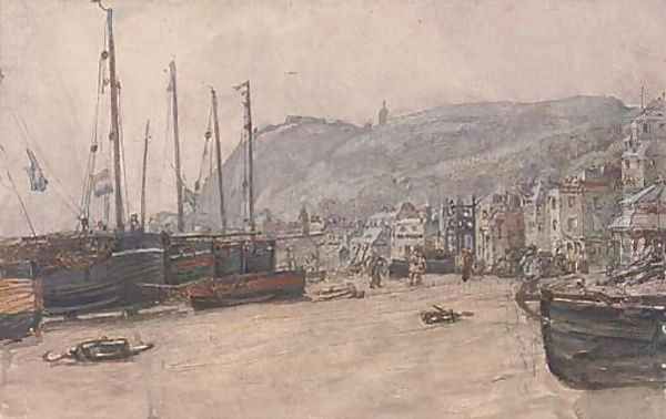 View of Hastings Oil Painting by Henry Robert Robertson