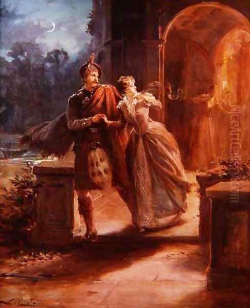 The Elopement Discovered Oil Painting by Alexander Rosell