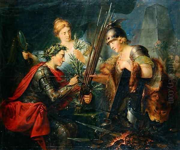 Frederick the Great creating the League of Princes Oil Painting by Christian Bernhard Rode