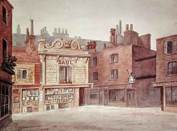 St. Jamess Market, Haymarket, c.1850 Oil Painting by Charles James Richardson