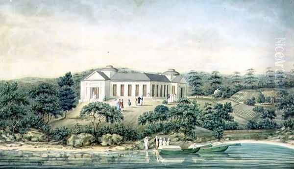 Henrietta Villa, Point Piper, home of Captain John Piper, 1820 Oil Painting by Richard Read