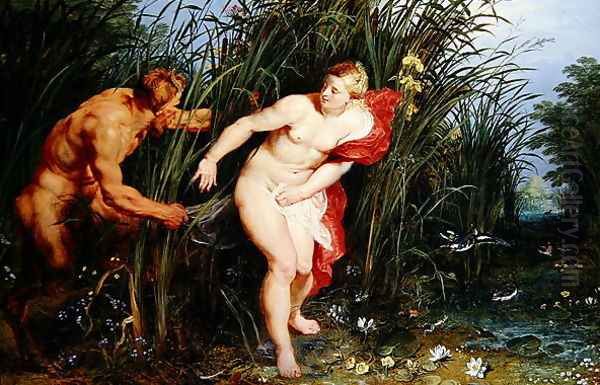 Pan and Syrinx Oil Painting by & Brueghel, Jan Rubens, Peter Paul