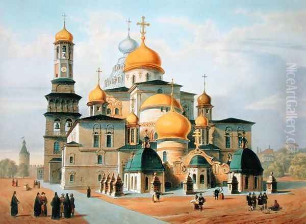 Novy Ierusalem near Moscow, printed by Louis-Pierre-Alphonse Bichebois 1801-50, 1830 Oil Painting by Roussel, Paul Marie