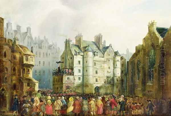 The Execution of Deacon Brodie and George Smith Oil Painting by Alexander Hay Ritchie