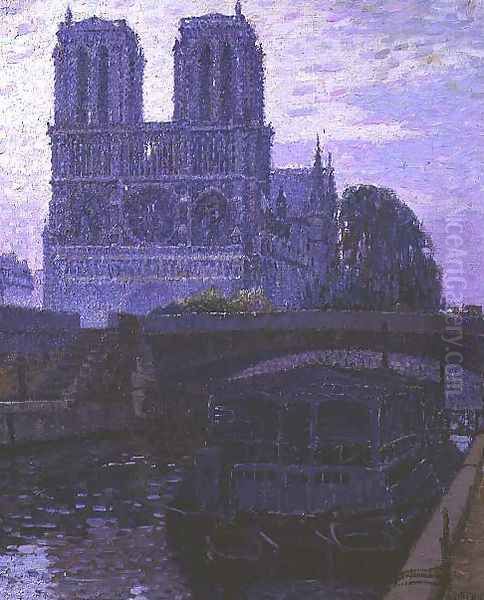 Notre Dame, Paris Oil Painting by Pierre Gaston Rigaud