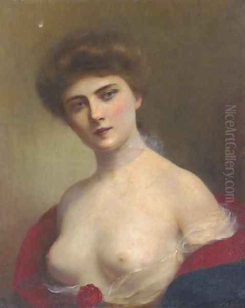 A young beauty 2 Oil Painting by H. Rondel