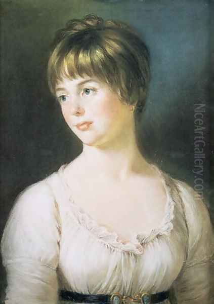 Portrait of a Young Girl, c.1780 Oil Painting by John Russell