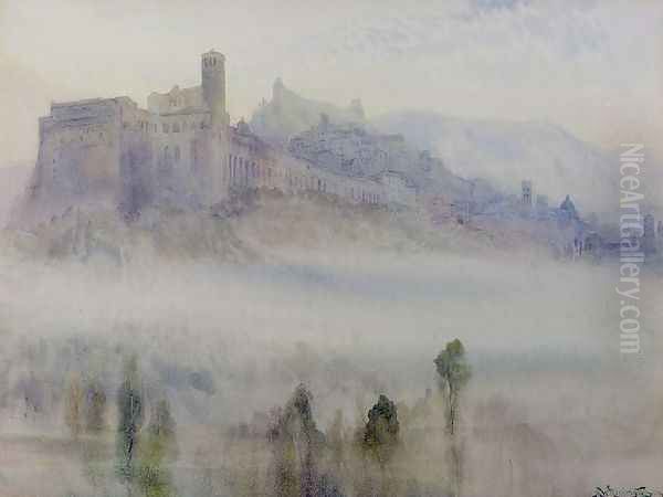 Assisi, Early Morning Oil Painting by Alexander Wallace Rimington