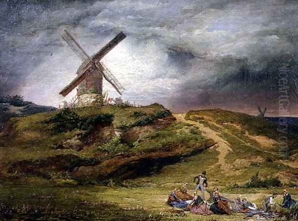 The Gathering Storm, 1848 Oil Painting by John Charles Robinson