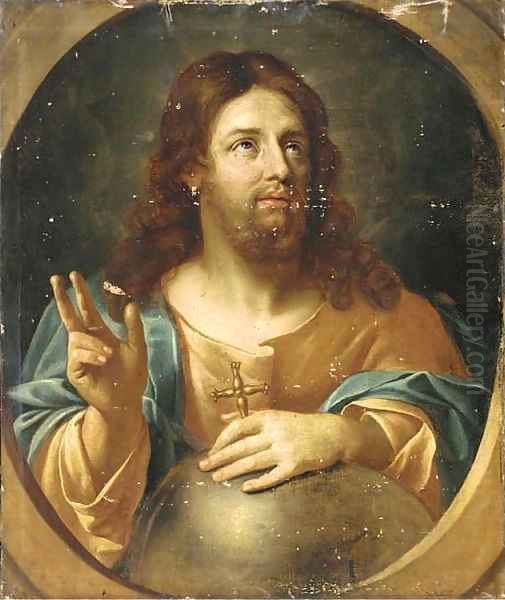 Salvator Mundi Oil Painting by Guido Reni