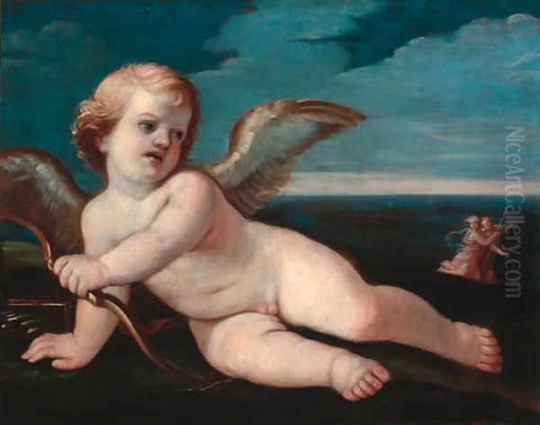 Cupid 2 Oil Painting by Guido Reni