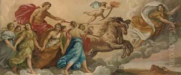 Apollo and Aurora Oil Painting by Guido Reni