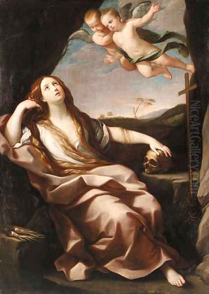 The Penitent Magdalen 7 Oil Painting by Guido Reni