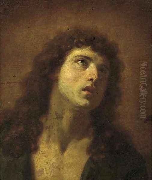 Head of a man Oil Painting by Guido Reni