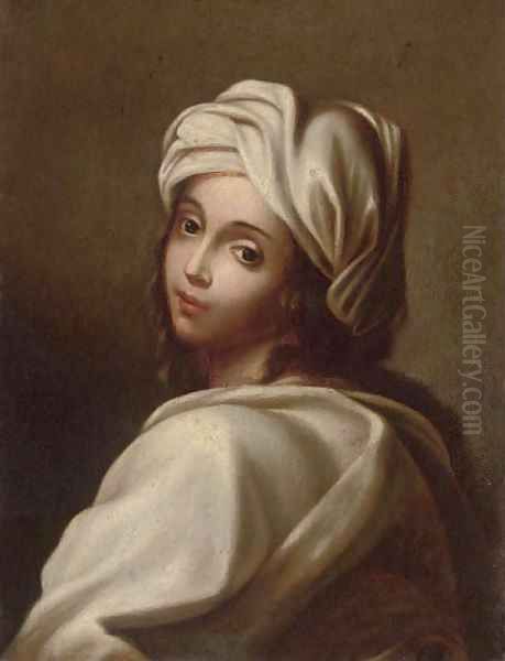 Portrait of a girl 3 Oil Painting by Guido Reni