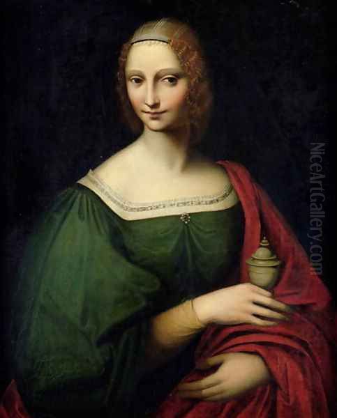 Portrait of a Lady as the Magdalen Oil Painting by Gianpietrino Ricci Or Pedrini