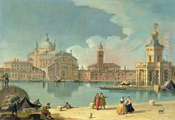 The Redentore, Venice Oil Painting by (circle of) Richter, Johan Anton