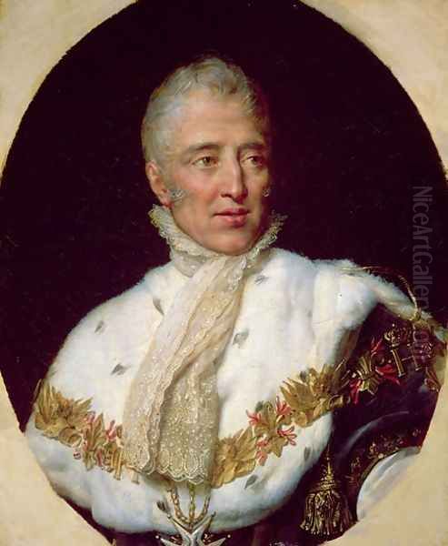 Portrait of Charles X 1757-1836 King of France Oil Painting by Georges Rouget