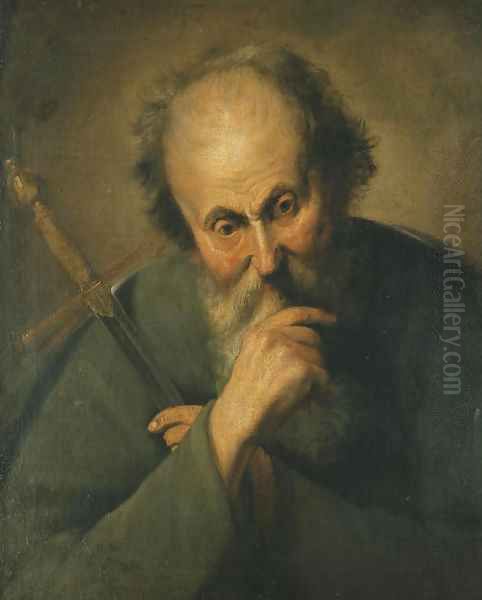 Saint Paul Oil Painting by Jacques des Rousseaux