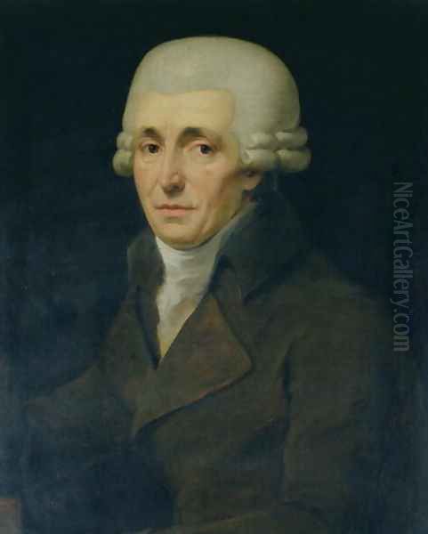 Joseph Haydn, 1799 Oil Painting by John Carl Rossler