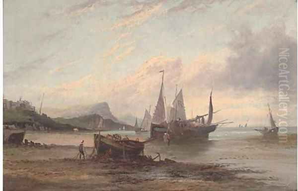 Low tide Oil Painting by William Rogers