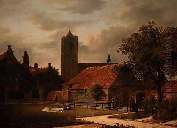 View of Egmond, Netherlands Oil Painting by Isaak van Ruisdael