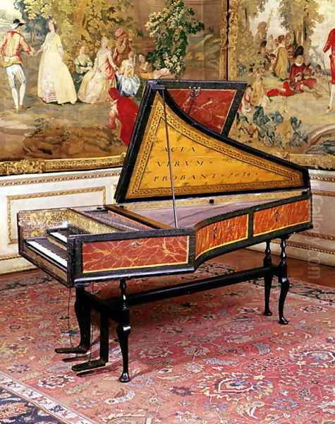 Harpsichord, 1634 Oil Painting by Jan Ruckers