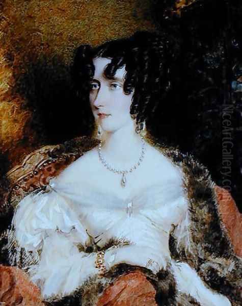 Mary Anne Disraeli 1792-1868, 1829 Oil Painting by Francois Theodore Rochard