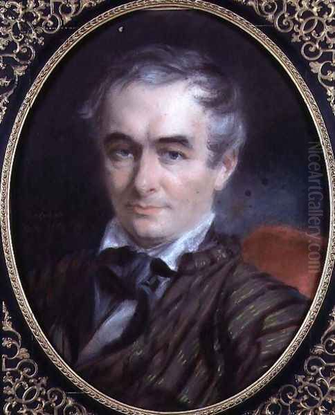 Portrait of Prosper Merimee 1803-70 1853 Oil Painting by Simon Jacques Rochard