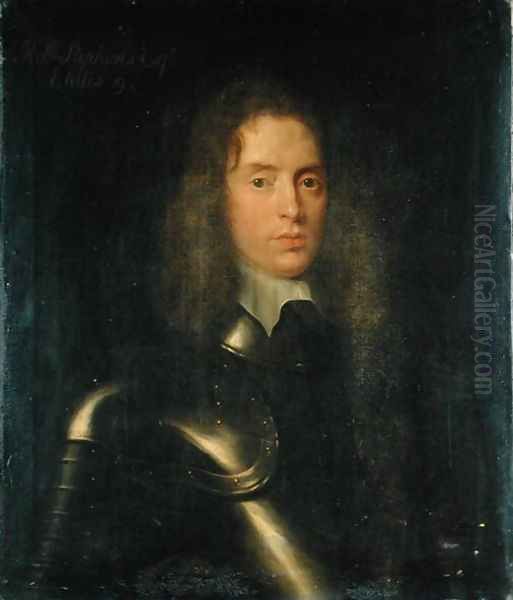 Portrait of Robert Stephens 1622-75 of Easton, Gloucestershire, 1641-42 Oil Painting by (circle of) Russel, Theodore