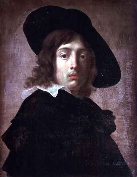 Self Portrait, c.1650 Oil Painting by Alessandro Rosi