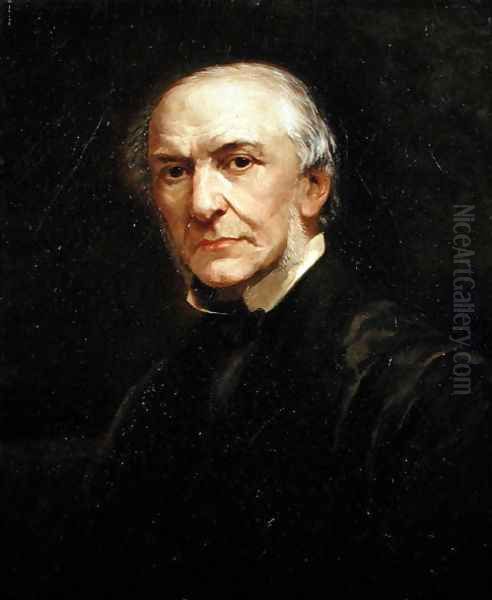 Portrait of William Ewart Gladstone 1809-98 c.1877 Oil Painting by William Thomas Roden