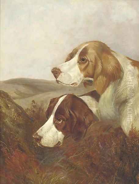 A brace of pointers Oil Painting by Colin Graeme Roe