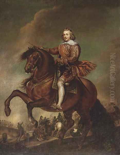 Portrait of Philip IV, on horseback Oil Painting by Sir Peter Paul Rubens