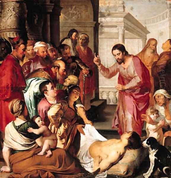 Christ at the Pool of Bethesda Oil Painting by Sir Peter Paul Rubens