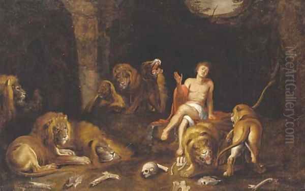 Daniel in the lion's den Oil Painting by Sir Peter Paul Rubens