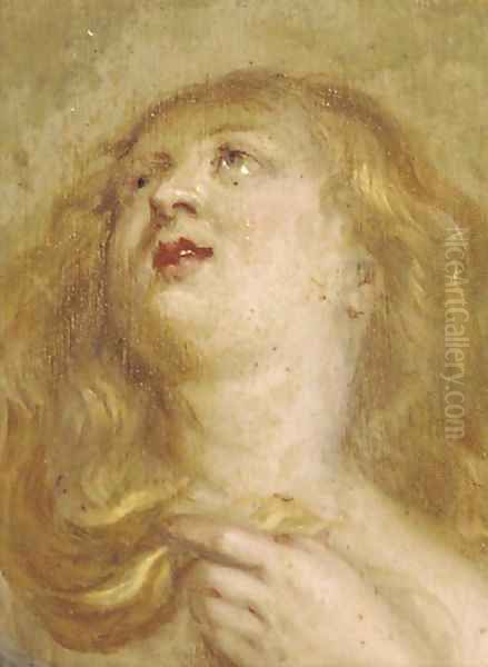 Head of a woman Oil Painting by Sir Peter Paul Rubens