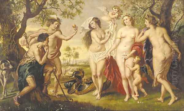 The judgement of Paris Oil Painting by Sir Peter Paul Rubens