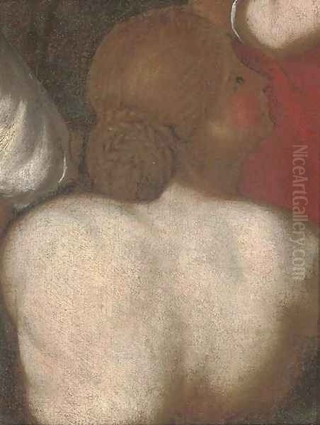 The back of a lady a fragment Oil Painting by Sir Peter Paul Rubens