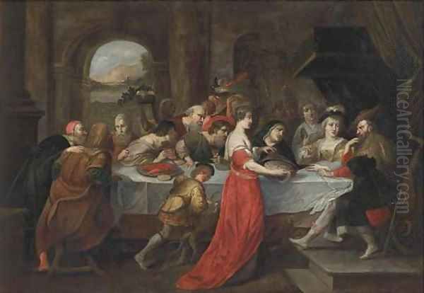 The Feast of Herod 3 Oil Painting by Sir Peter Paul Rubens