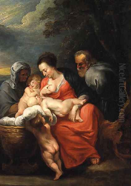 The Holy Family 2 Oil Painting by Sir Peter Paul Rubens