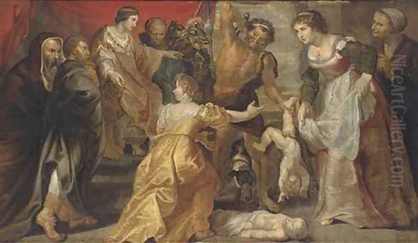 The Judgement of Solomon 3 Oil Painting by Sir Peter Paul Rubens