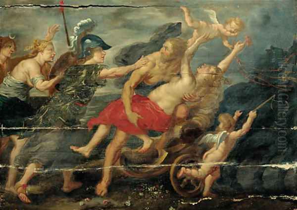 The rape of Deianera Oil Painting by Sir Peter Paul Rubens