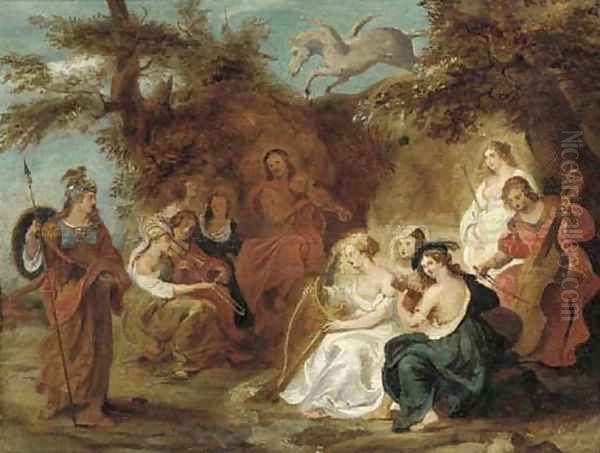 The visit of Minerva to Mount Helicon Oil Painting by Sir Peter Paul Rubens