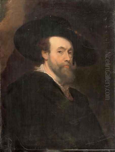 Self-Portrait of the artist 3 Oil Painting by Sir Peter Paul Rubens