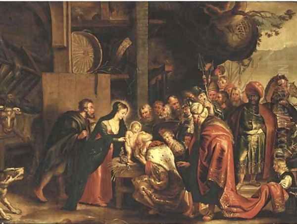 The Adoration of the Magi Oil Painting by Sir Peter Paul Rubens