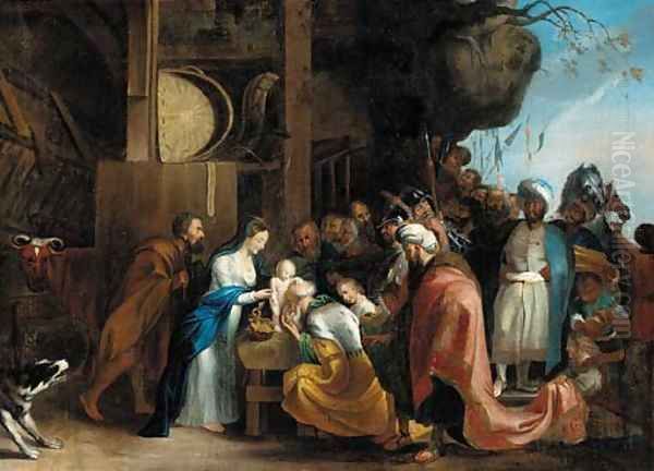 The Adoration of the Magi 4 Oil Painting by Sir Peter Paul Rubens