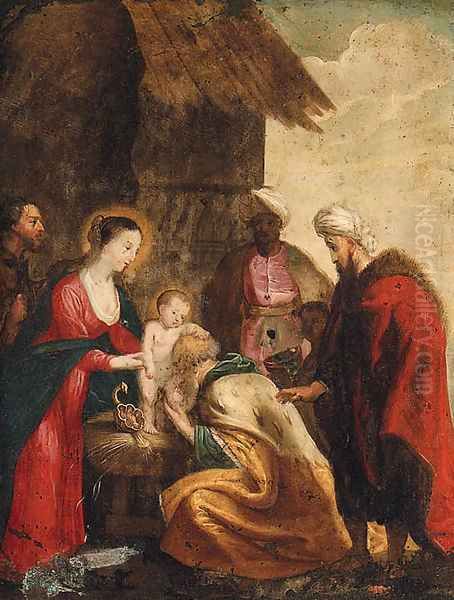 The Adoration Of The Magi 6 Oil Painting by Sir Peter Paul Rubens