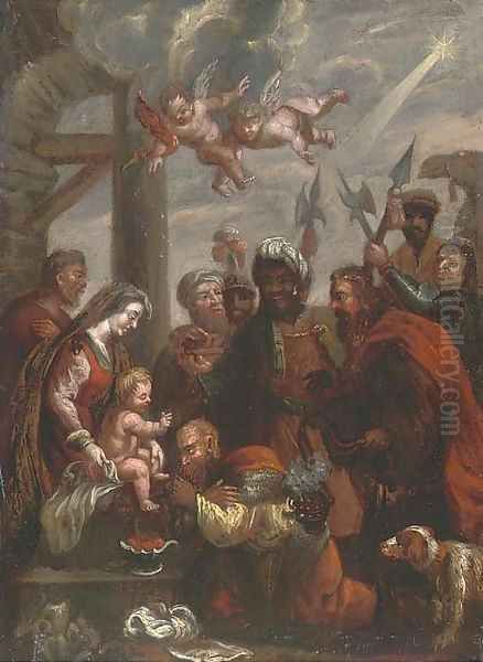 The Adoration of the Magi 7 Oil Painting by Sir Peter Paul Rubens